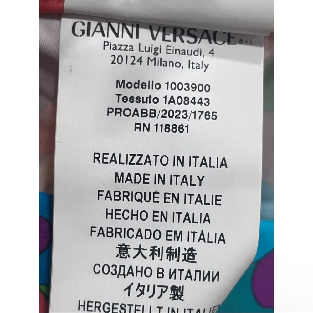 Versace Multicolor Patterned Leggings - image 8